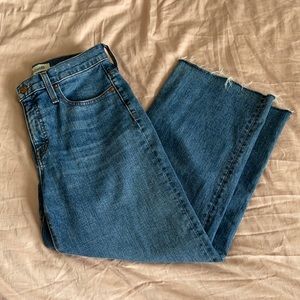 Madewell slim wide leg crop